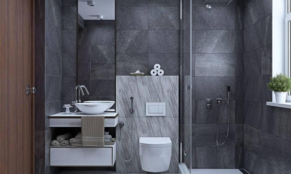 2bhk flat master bathroom designs in Pune, Nagpur and mumbai