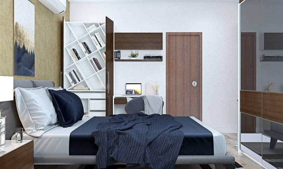 2bhk flat master bedroom interior designers in Pune, mumbai and Nagpur
