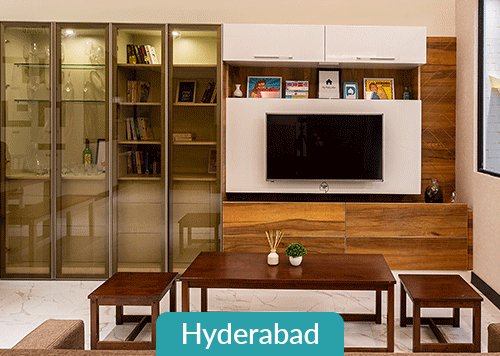 Creative walls home interiors with modular kitchen designs by best interior designers in Hyderabad 