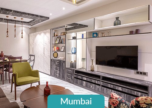 Creative walls home interiors by top interior designers in Mumbai