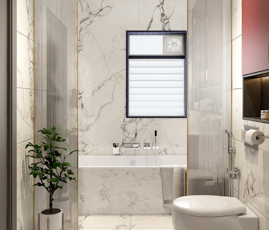 Creative Walls site services providing bathroom shower partition services